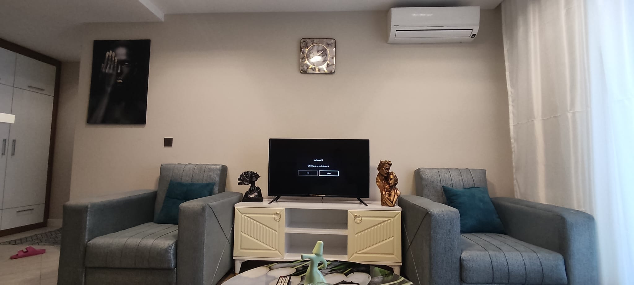 Fully furnished room and hall