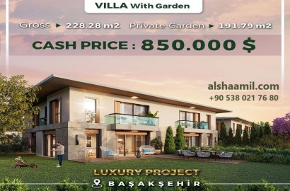 Villa with land in Bahçe Bahçeşehir complex